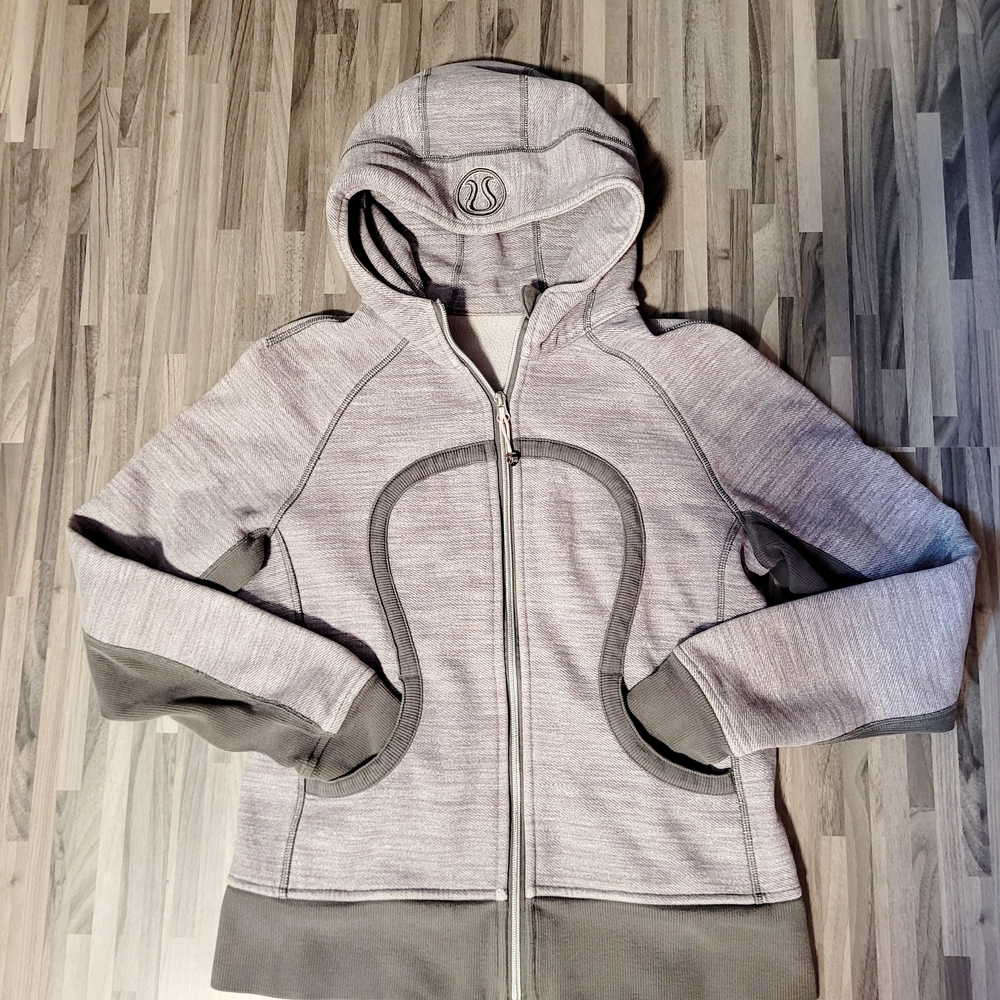 Lululemon Gray Zip-Up Hoodie Size 10
